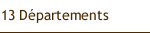 13 D&eacute;partements