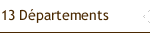 13 D&eacute;partements